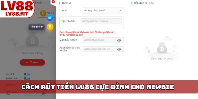 Cách rút tiền LV88 cực đỉnh cho newbie