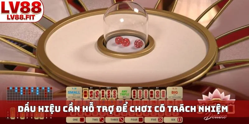 Dấu hiệu cần hỗ trợ để chơi có trách nhiệm