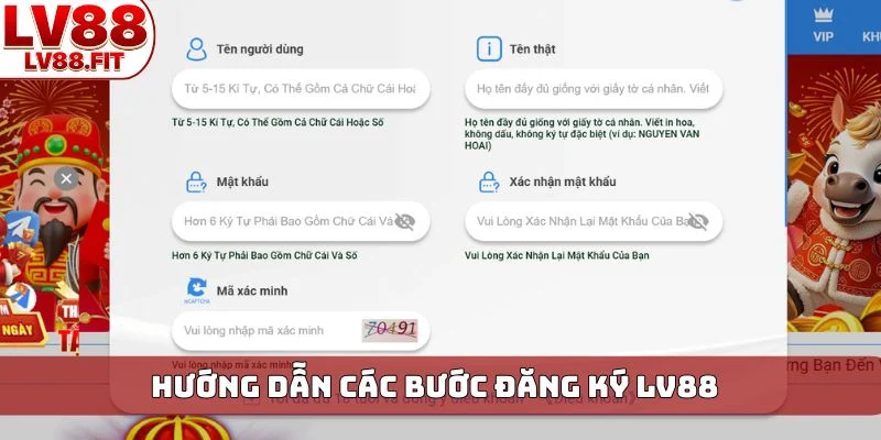 Hướng dẫn các bước đăng ký LV88