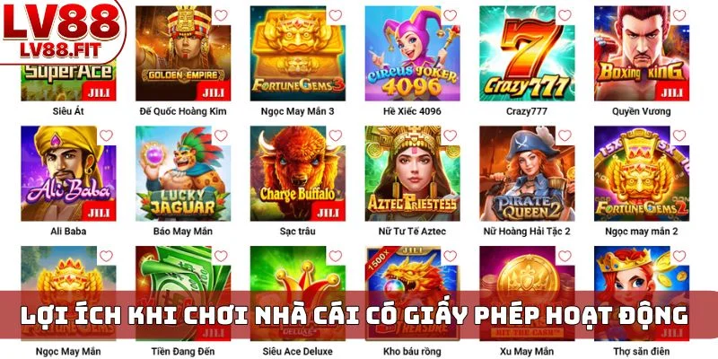 Lợi ích vàng khi chơi tại nhà cái có giấy phép hoạt động