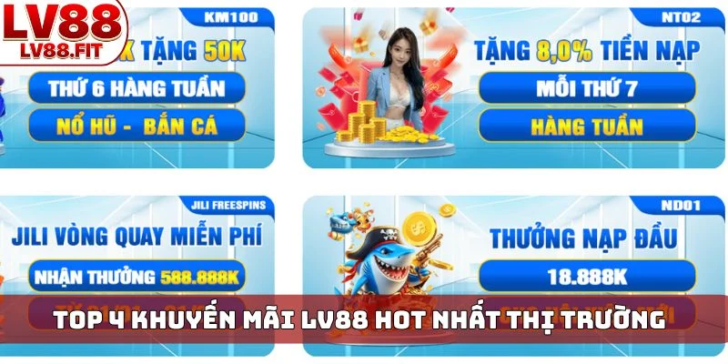 TOP 4 khuyến mãi LV88 HOT nhất thị trường